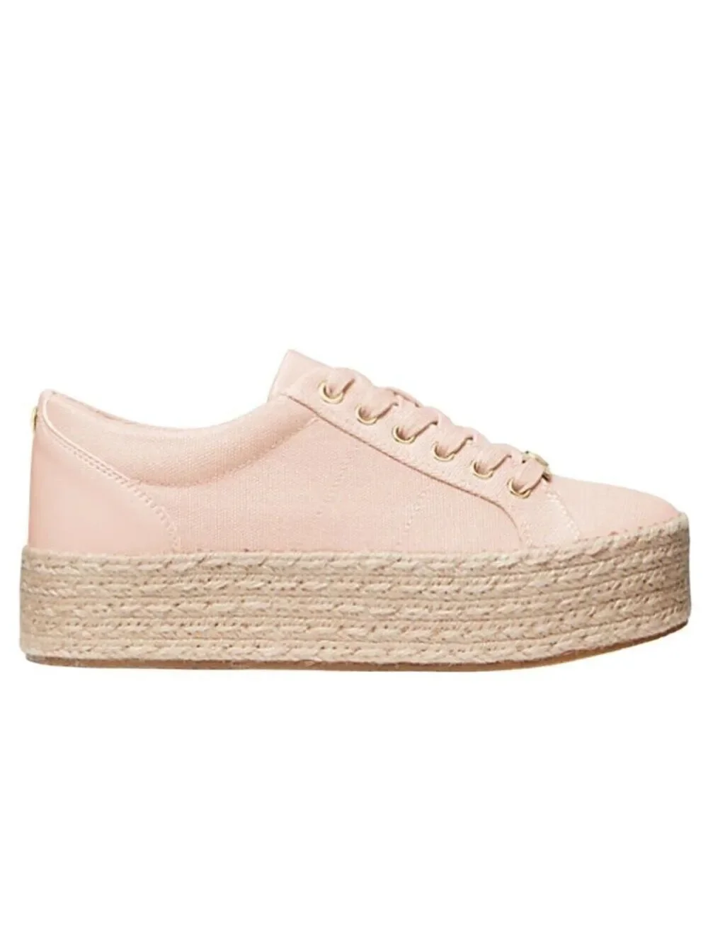 Michael Kors Libby Platform Sneakers Pink Cotton Canvas 10